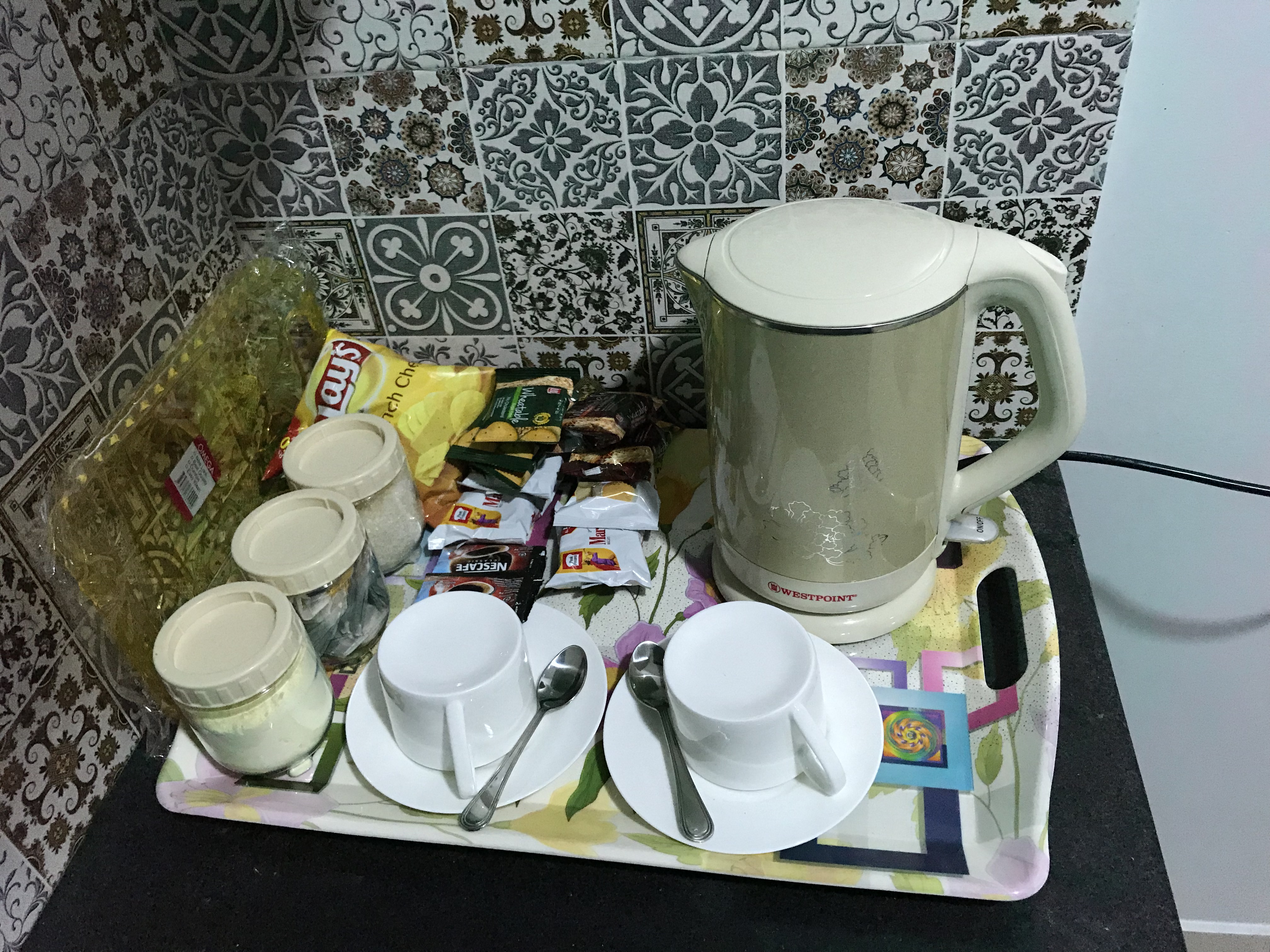 Microwave and Fridge